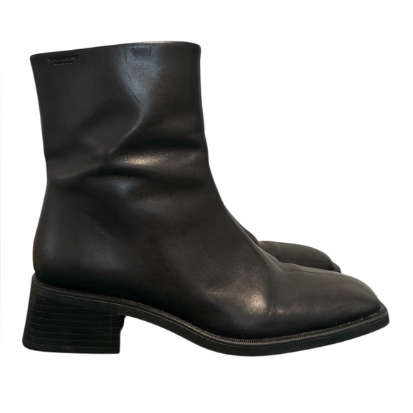 Vagabond Blanca Boot Black Leather Size 41 11 - Picture 1 of 5